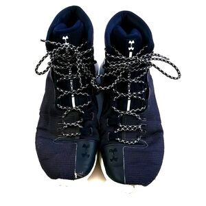 𝅺under Armour Blue & White High Top Sneakers